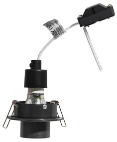 Set de 6 spoturi încastrate Gunmetal GU10 35mm Rotunde Înclinabile - Installa