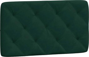 vidaXL Pernă tăblie de pat, verde, 90 cm, catifea