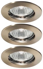Ideal Lux - Set 3x spoturi încastrate JAZZ 1xGU10/50W/230V bronz