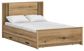 Pat de o persoană 120 cm Hemos (stejar evoke). 1116861