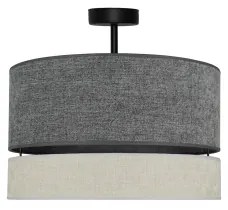 Lustră aplicată Duolla DOUBLE 1xE27/15W/230V d. 40 cm gri