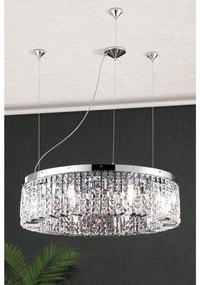 Lustra cristal Asfour design modern de lux Ring 80cm chrome plated