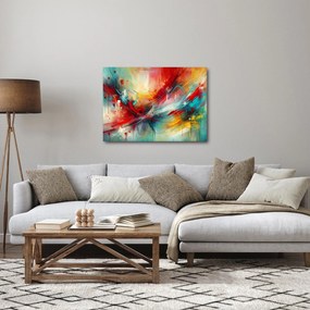 Tablou – Abstracție cu roșu (70x50 cm)