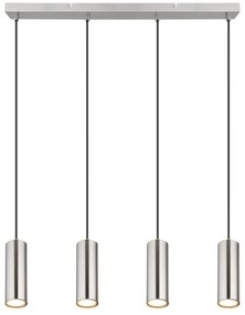 Lustră pe cablu Globo 57911-4H ROBBY 4xGU10/35W/230V crom mat