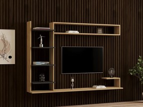 Mobilier living Pikovo (stejar zafir + antracit) . 1095553