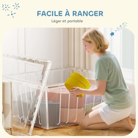 AIYAPLAY Traseu motricitate bebe modul motricitate bebe 7 piese cu husă lavabilă 107 x 107 x 30 cm multicolor | Aosom Romania