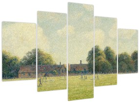 Tablou - Camille Pissarro, Hampton Court Green, reproducere (150x105 cm)