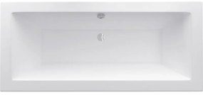 Mexen Cube cadă dreptunghiulară 190 x 90 cm, albă - 55051909000