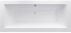 Mexen Cube cadă dreptunghiulară 190 x 90 cm, albă - 55051909000