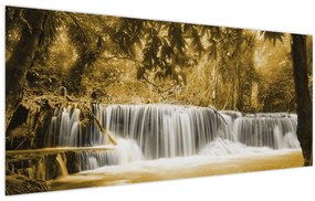 Tablou - Cascadă, de epocă (120x50 cm)