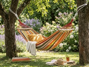 Hamac ZENVIO COMFORT 200x80 cm, portocaliu + geanta gratuita