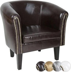 Fotoliu Chesterfield, 58 x 71 x 70 cm, maro