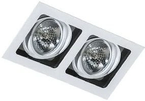 Spot incastrabil directionabil de tavan/plafon SISTO 2 WH/BK