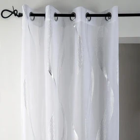 Perdea decorativă ERIKA, albă, 135 x 240 cm set 2 buc