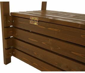 Bancă de grădină, maro, 150cm, AMULA