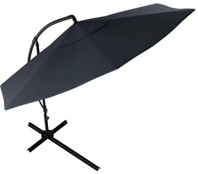 Umbrela de gradina pliabila SUNVI 300 cm, grafit