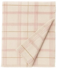 Cuvertură pentru copii roz-deschis din bumbac 140x200 cm Tartan Rose – Lorena Canals