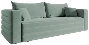 Canapea trei locuri Liluetta (verde marin + negru). 1100094