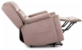 Scaun reclinabil Pontils Velvet, bej