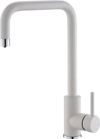 Baterie bucatarie Alveus Dual monocomanda alb mat