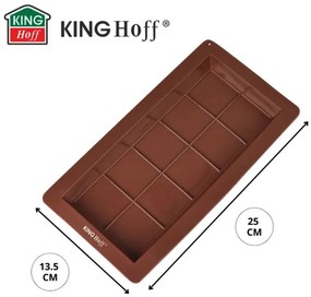 Matrita pentru ciocolata Dubai Kinghoff KH 1945, 25x13,5 cm, -40-230°C, Maro