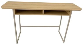 Masă consolă în culoare naturală cu aspect de lemn de stejar 40x140 cm Darlington – Actona