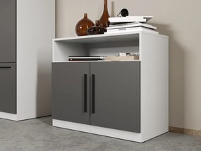 Comoda Alb/Antracit Levi