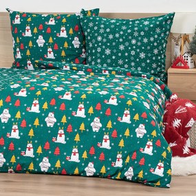 Lenjerie de pat din bumbac 4Home Polar Bear, 140 x200 cm, 70 x 90 cm