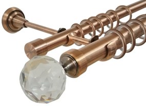 Galerie dubla Kula crystal CUPRU dubla 25/19 - PRINDERE PERETE (Alege marime: 140 cm)