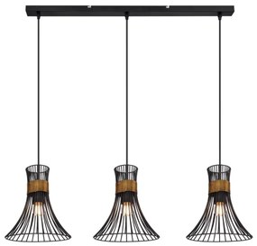 Globo 54814-3H - Lustră pe cablu PURRA 3xE27/60W/230V