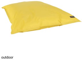 Fotoliu tip sac, material textil galben, GETAF