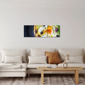 Tablou cu clătită sănătoasă (cu ceas) (90x30 cm)