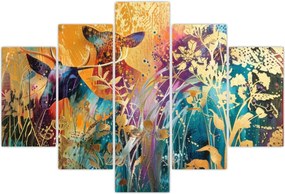 Tablou - Pictura abstractă a naturii (150x105 cm)