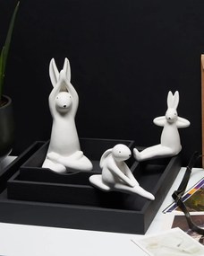 Figurină decorativă 3 ks Brizy (alb). 1078201
