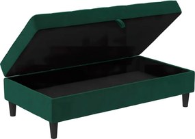 Taburet verde cu tapițerie din catifea Presley – Støraa