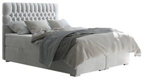 Pat Boxspring FONDA Gri Deschis 180x200