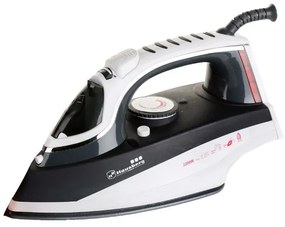 Fier de calcat Hausberg HB-7801G, talpa ceramica, jet de abur 17g/min, abur pe verticala 25g/min, sistem antipicurare, sistem autocuratare, 2200W