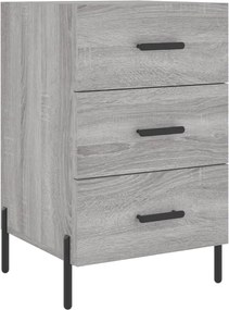vidaXL Noptieră, gri sonoma, 40x40x66 cm, lemn compozit