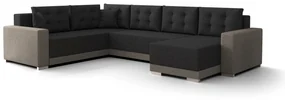 Colțar în formă de U Odyssey 3 (capuccino + Negru) (S). 1057339