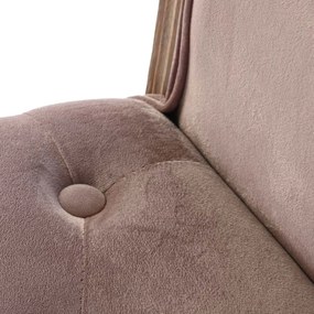 Bancheta Soft Pink din lemn 65x46x61 cm
