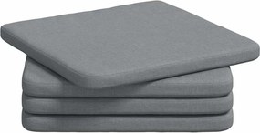 vidaXL Perne de Șezut 4 pcs Gri deschis 40 x 40 x 3 cm țesătură