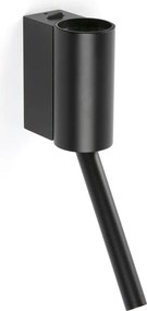 Aplica LED ambientala cu reader directionabil DANTE negru 5W/3W 2700K
