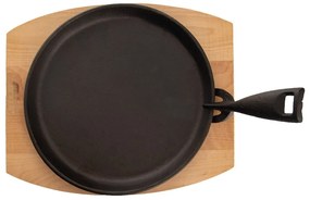 Tigaie tip grill cu mâner reglabil din fontă ø 22 cm LITINA – Orion