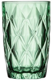 Pahar long drink 380ml, verde, Diamond
