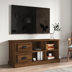Comoda TV, stejar maro, 102x35,5x47,5 cm, lemn prelucrat