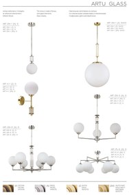 Pendul, Lustra moderna realizata manual Artu Glass