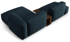 Colțar modular albastru închis (cu colț pe partea dreaptă) Martina – Micadoni Home