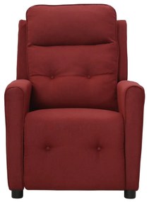 342292 vidaXL Fotoliu de masaj, roșu vin, material textil