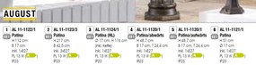 Pendul iluminat exterior IP23 August AL 11-1124/1 Patina OR