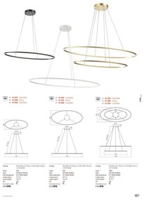 Redo 01-3300 - Lustră LED reglabilă pe cablu LEO LED/115W/230V bronz